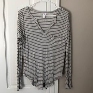 BP by Nordstrom striped long sleeve top